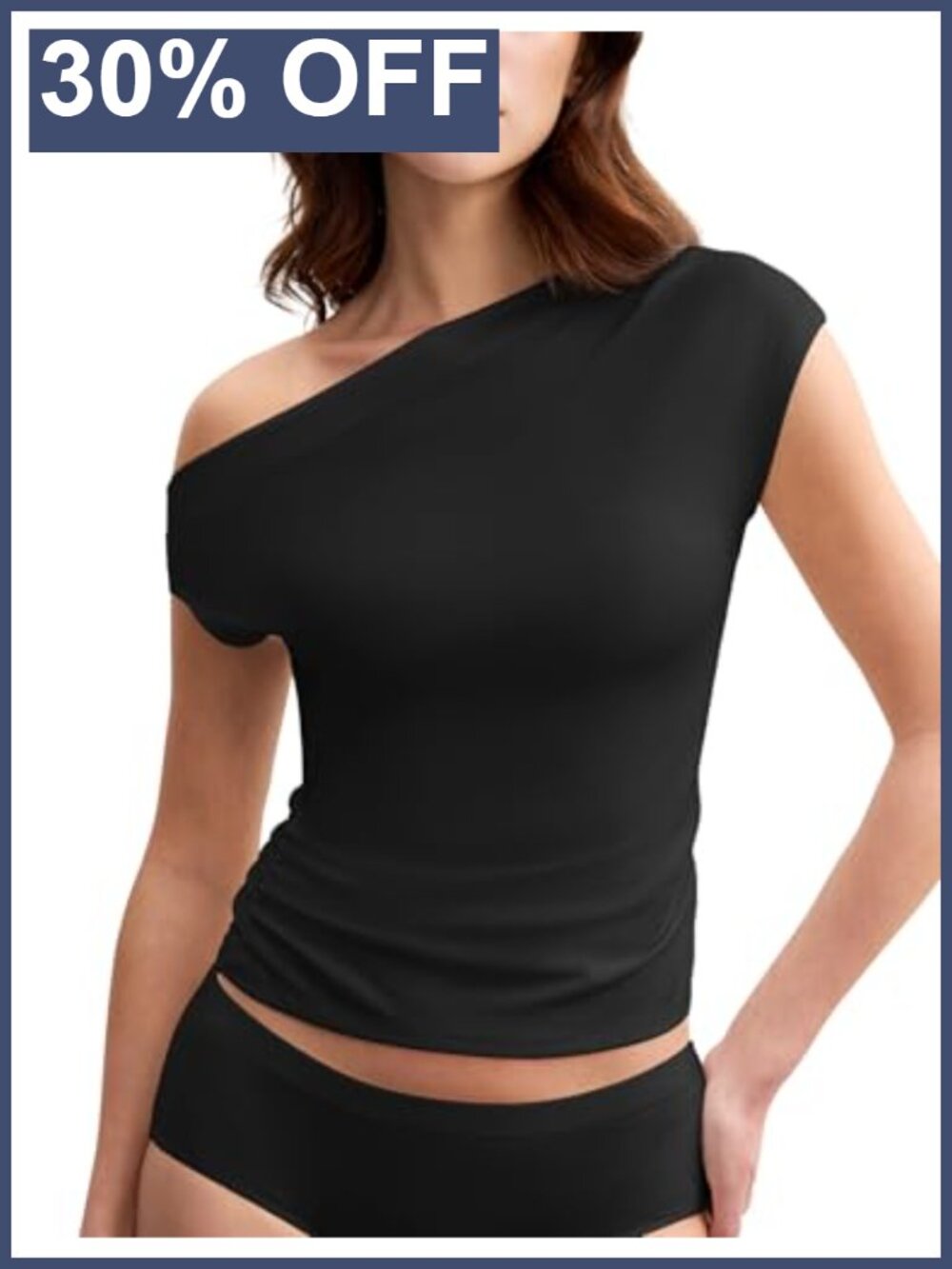 Off The Shoulder Asymmetrical Top Women's Tencel Wool Blend Going Out Shirt